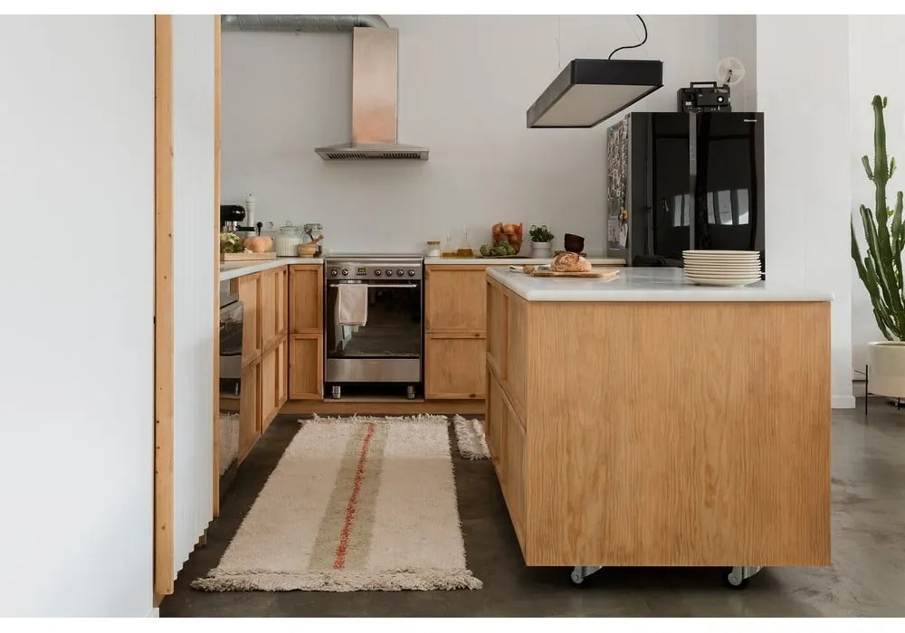 Бежова памучна пътека 80x230 cm Duetto Sage – Lorena Canals