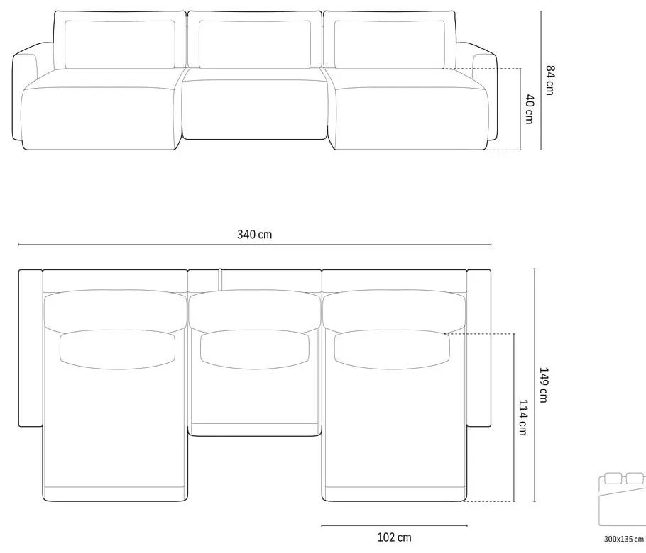 Бежов кадифен разтегателен ъглов диван с място за съхранение (U форма) Belfast – Cosmopolitan Design