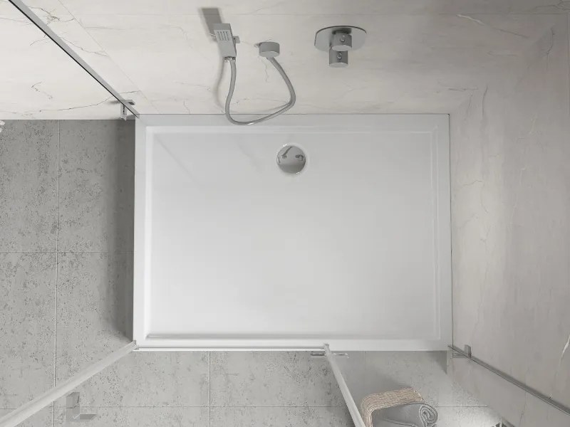 Mexen Flow+ правоъгълно корито 90 x 70 cm, бял гланц - 46R107090H