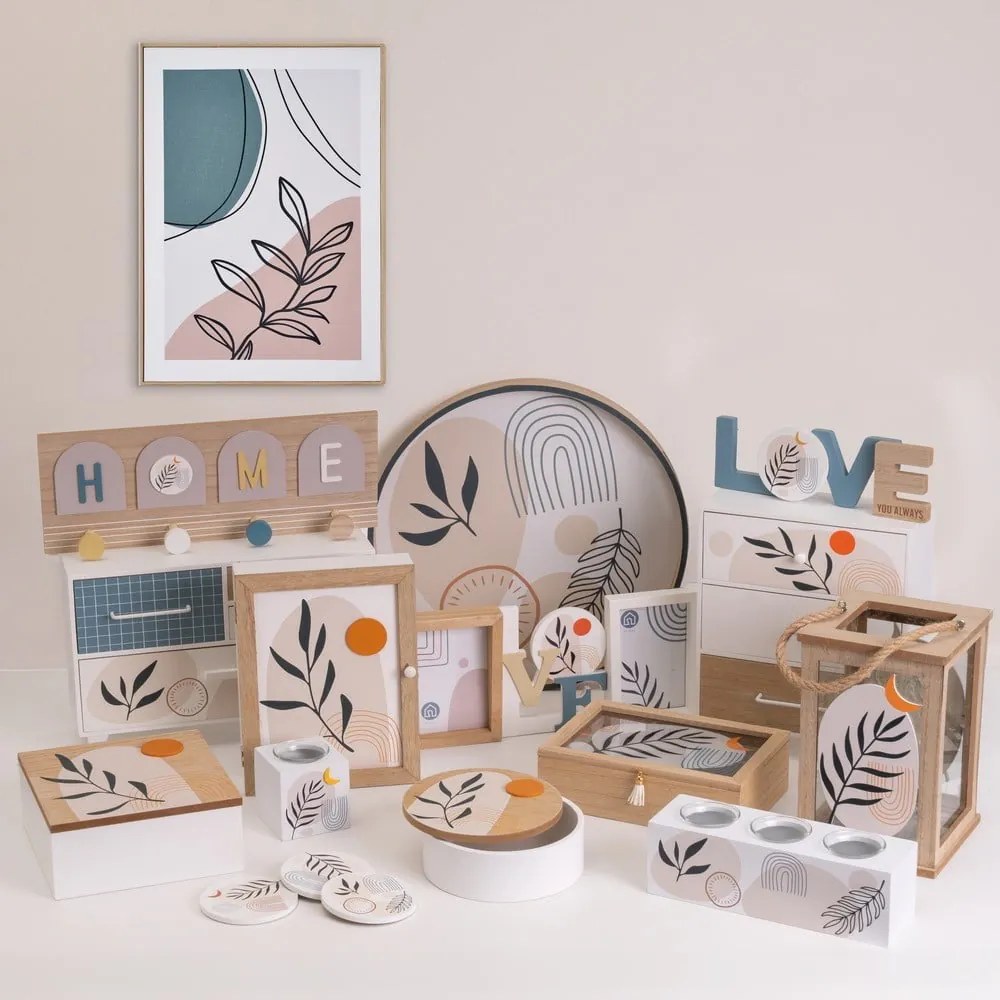 Декоративни кутии за съхранение с капаци в комплект от 2 бр. ø 20x8,5 cm – Casa Selección