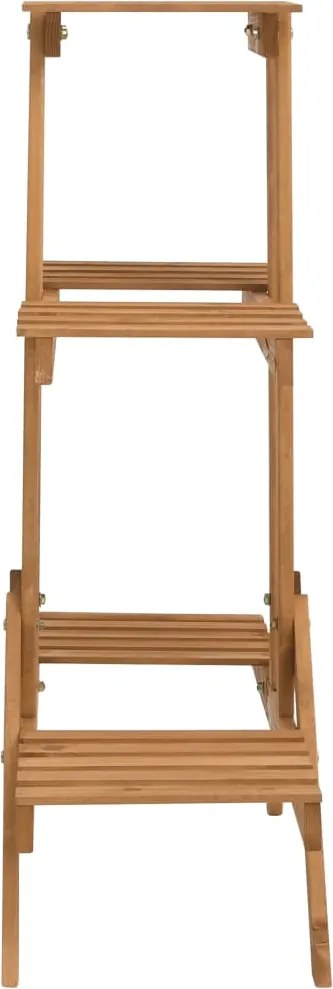 Стойка за цветя, 83x25x83 см, чамово дърво