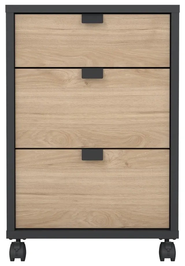 Шкаф с дъбов декор в цвят антрацит-натурален 41x61 cm Sign - Tvilum