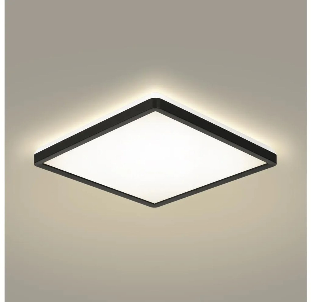 Brilagi - LED Лампа за баня ULTRA SLIM LED/24W/230V 42x42 см черен IP54
