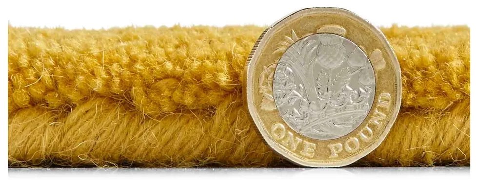 Вълнен килим в цвят горчица , 120 x 170 cm Kasbah - Think Rugs