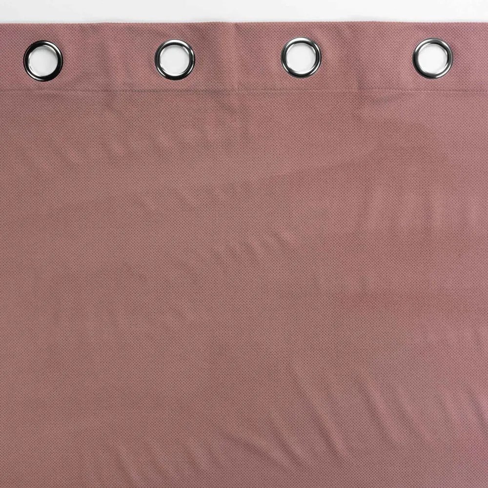 Розова завеса 140x260 cm Velouriane – douceur d'intérieur