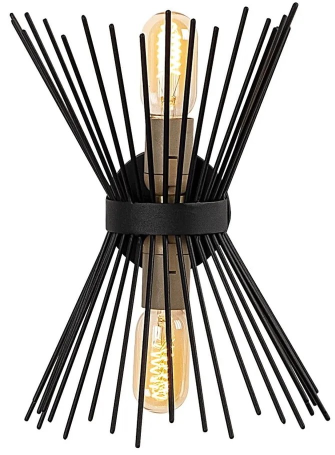 Черна метална стенна лампа Opviq lights Glykera - Opviq lights