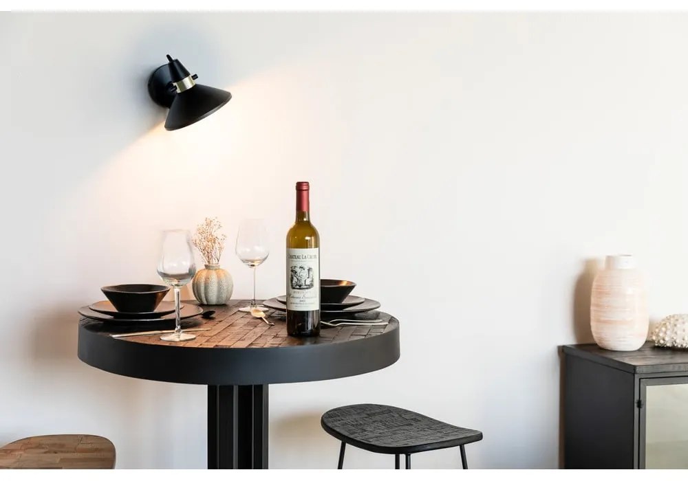 Черна стенна лампа Jona – White Label