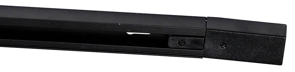 Модерна релсова осветителна система с 5 прожектора черна с тъмен бронз 1-фазна - Iconic Kohua