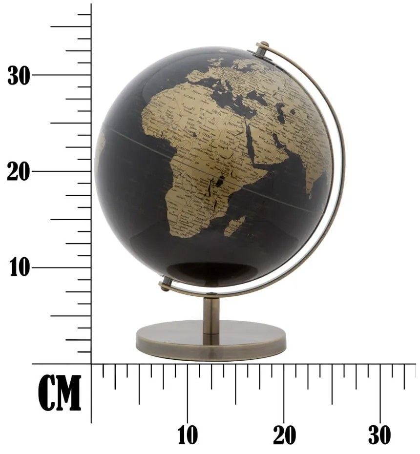 Декоративен глобус Dark Globe, ⌀ 25 cm - Mauro Ferretti