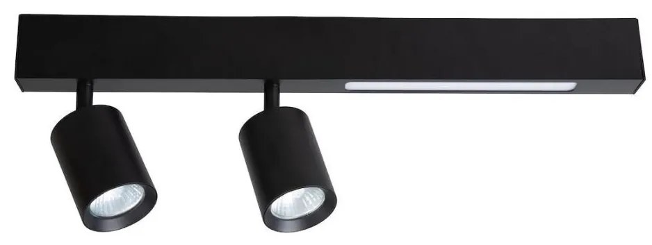 LED Спот MAGNET LED/5W/230V + 2xGU10/60W 3000/4000K черен