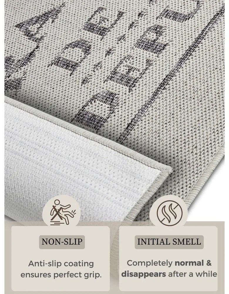 Сива/кремава пътека 62x150 cm Cucina – Hanse Home