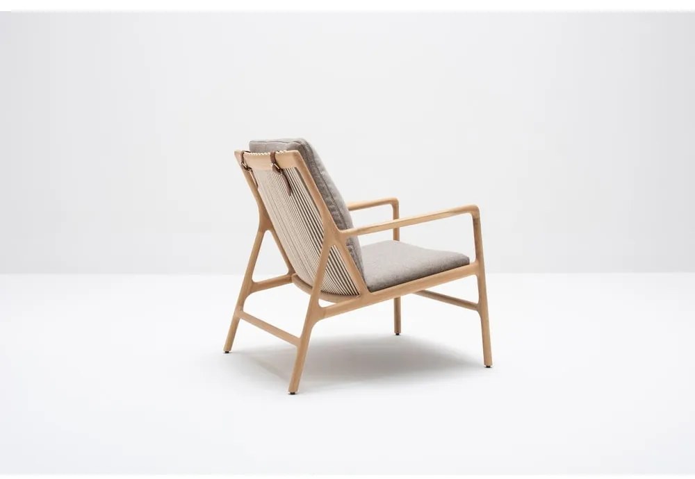 Фотьойл в сиво-натурален цвят Dedo - Gazzda