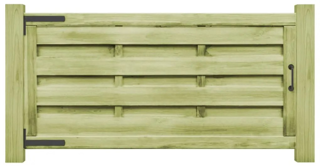 Sonata Градински порти, 2 бр, FSC импрегниран бор, 150x75 см, зелени