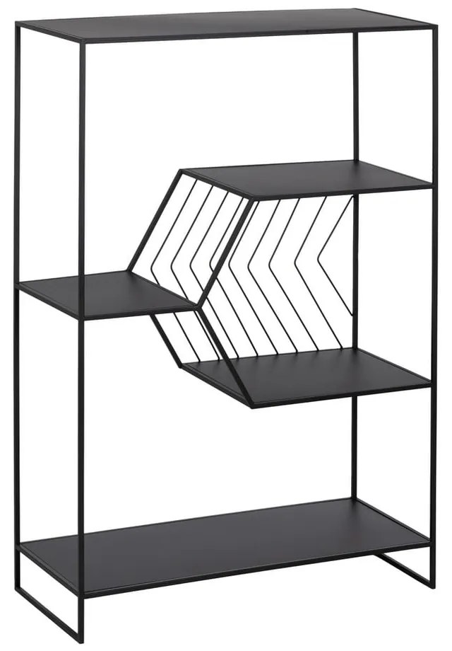 Черен метален стелаж 80x120 cm – Ixia