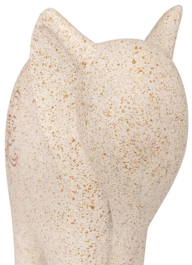 Декоративна фигура atmosphera Nola, Смола, Бежов, 23 cm