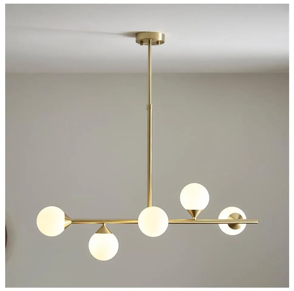 Endon 101347 - Полилей на тръба OTIS 5xG9/3W/230V златен