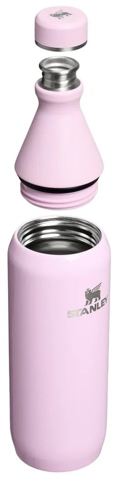 Розова термо бутилка от неръждаема стомана 600 ml All Day Slim Bottle Cherry Blossom Gloss – Stanley