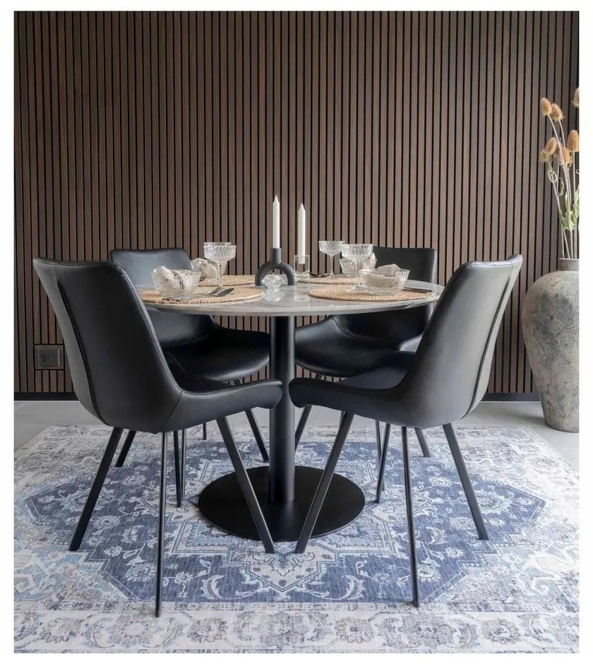 Кръгла маса за хранене с мраморен плот ø 110 cm Bolzano - House Nordic