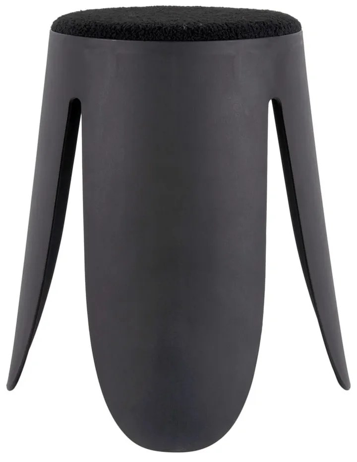 Черна пластмасова табуретка Savor - Leitmotiv