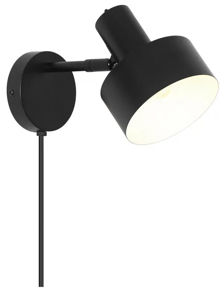 Nordlux - Стенно осветително тяло MATIS 1xE27/15W/230V черно