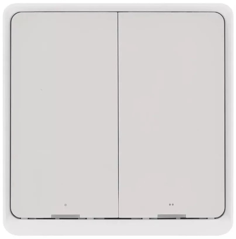 Превключвател с 2 бутона GoSmart 1xCR2430 Tuya бял