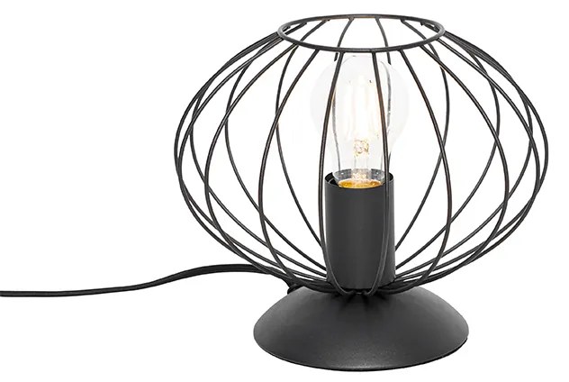 Индустриална настолна лампа черна - Margarita