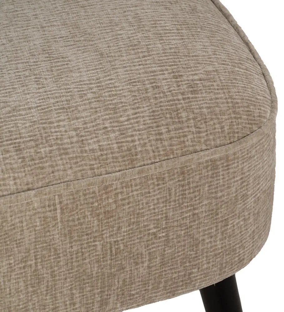 Бежово шенилово кресло Glam – Ixia