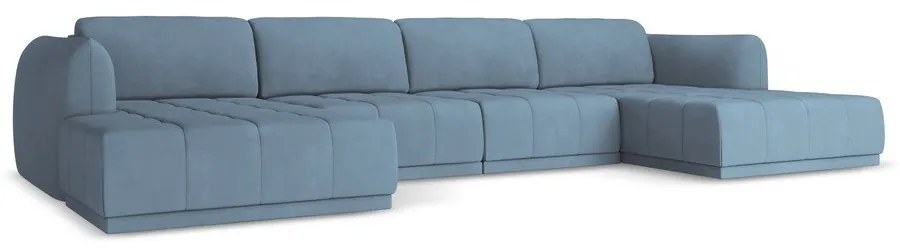 Светлосин ъглов диван Hoku – Makamii