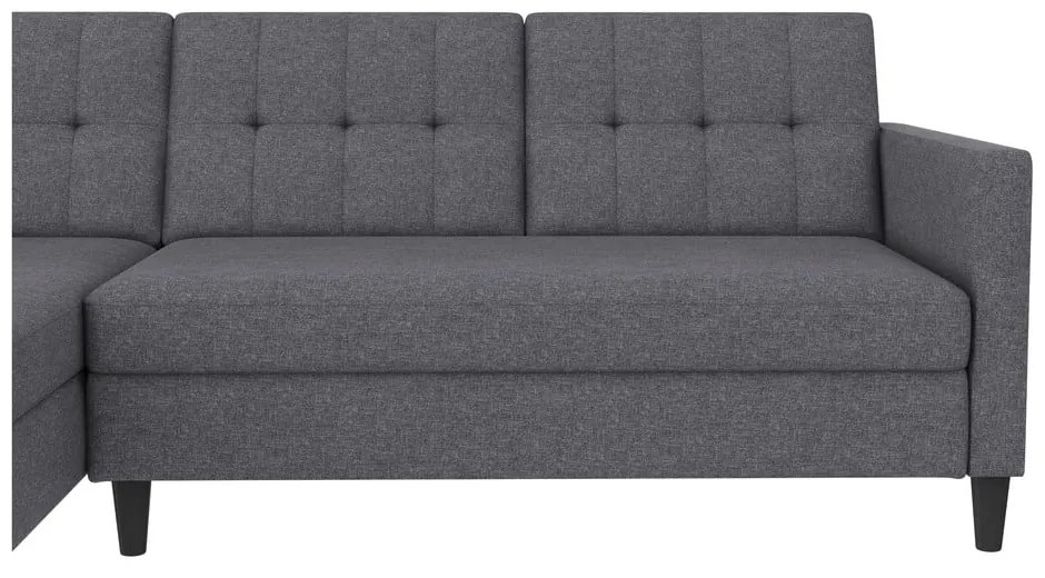 Сив ъглов диван Hartford – Støraa