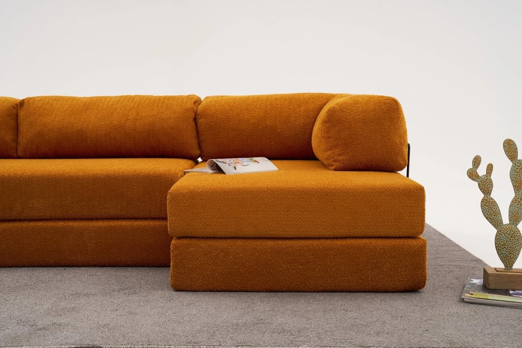 Ъглов диван Comfort, цвят Оранжев