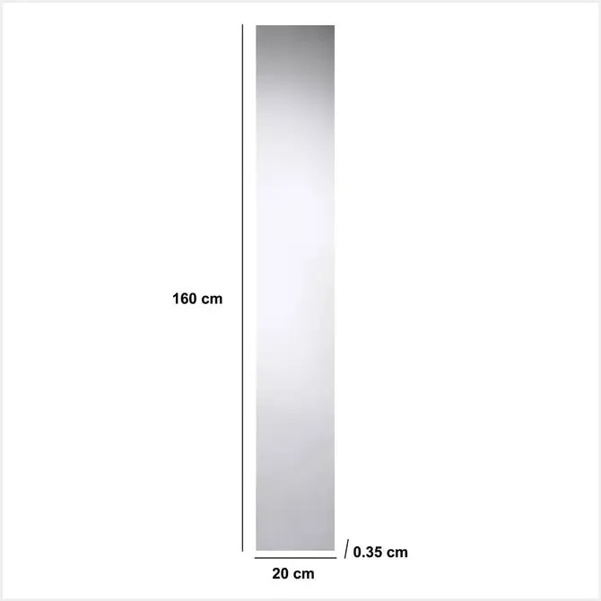 Огледало за баня 5five Dolly, Правоъгълно, 20x1600 cm