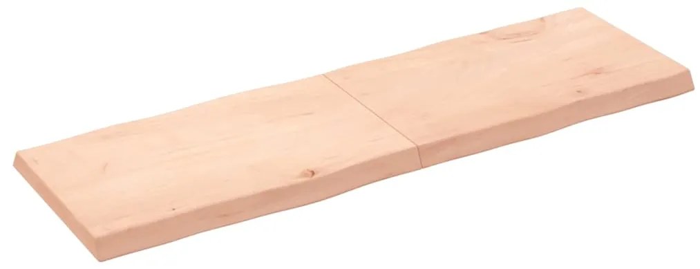 363905 vidaXL Плот за маса 160x50x(2-6) см необработено масивно дърво жив ръб