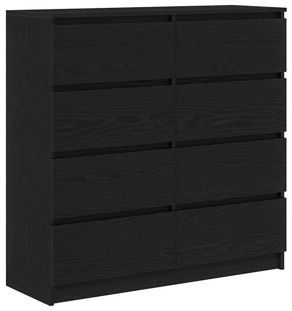 3328490 vidaXL Сайдборд, Черен дъб, 100x35x99 см, инженерно дърво