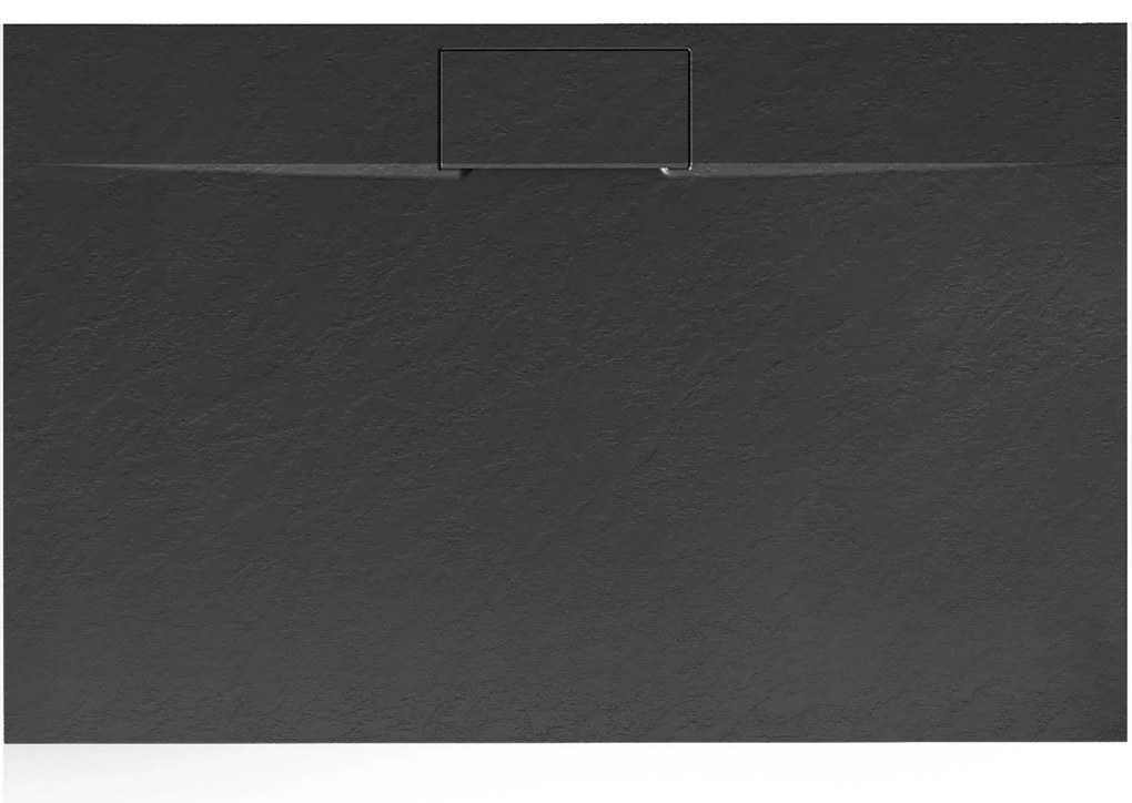 Корито за душ кабина Rea Bazalt long Black 90x120