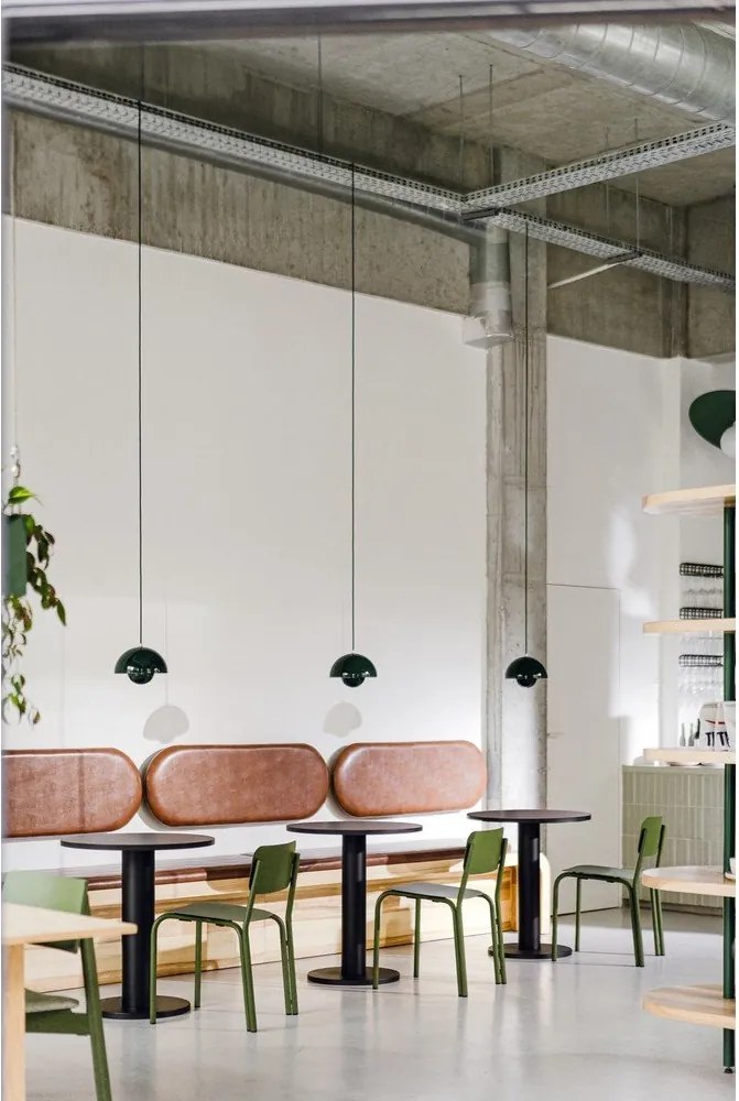 Кръгла трапезна маса с дъбов плот ø 80 cm Sool – noo.ma