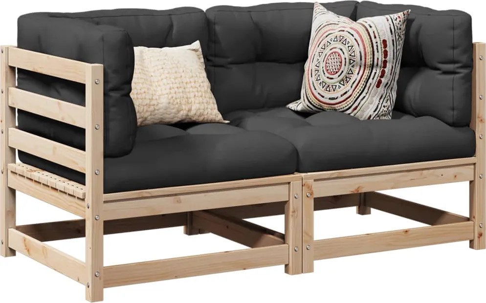 3295810 vidaXL Градински комплект от 2 части, масивна борова дървесина