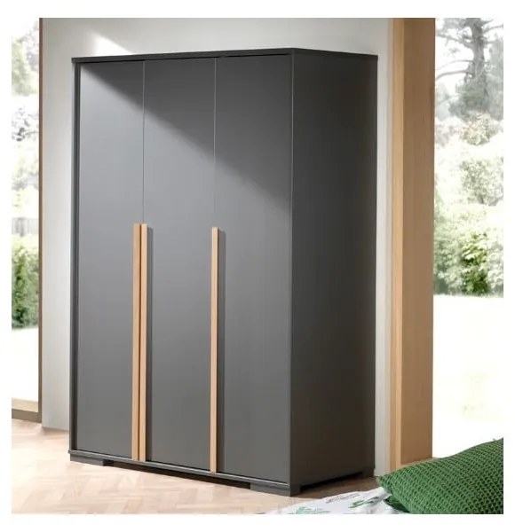 Тъмносив детски гардероб 146x195 cm London – Vipack
