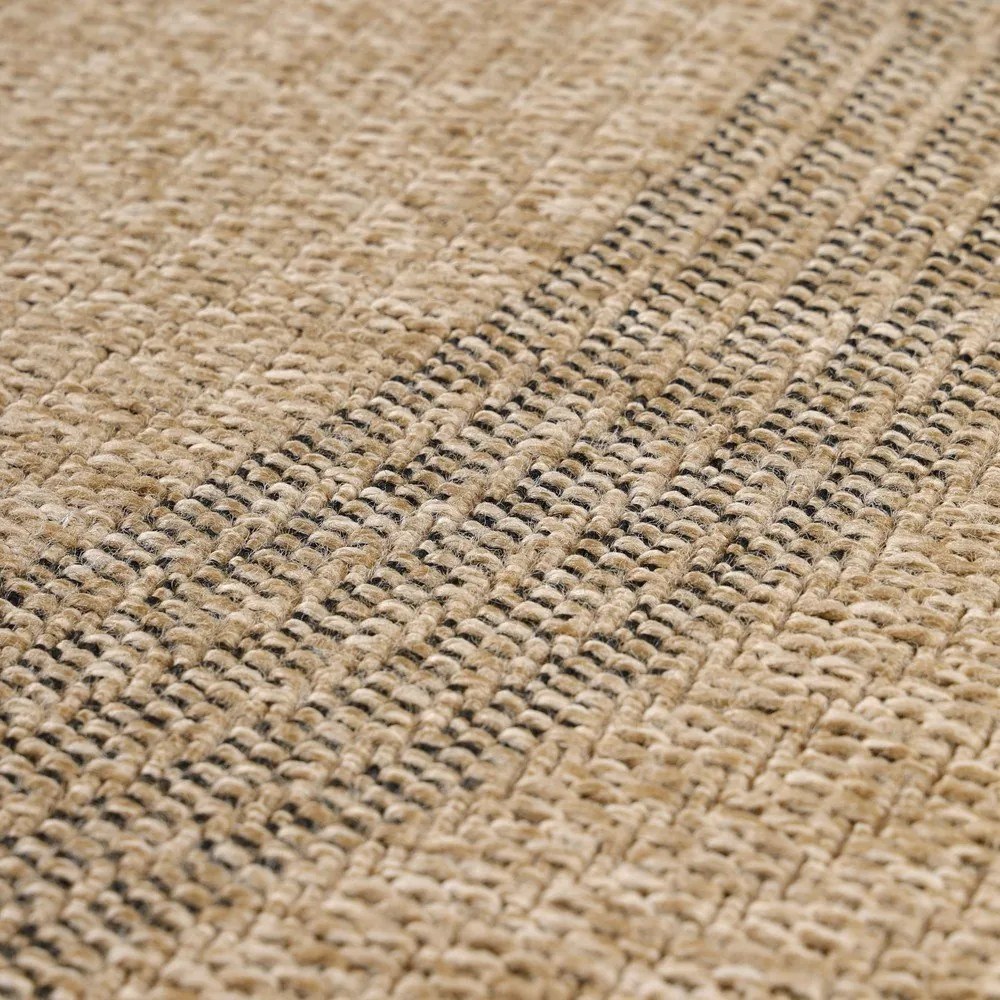 Черно-бежов кръгъл външен килим ø 80 cm Comilla – Ayyildiz Carpets
