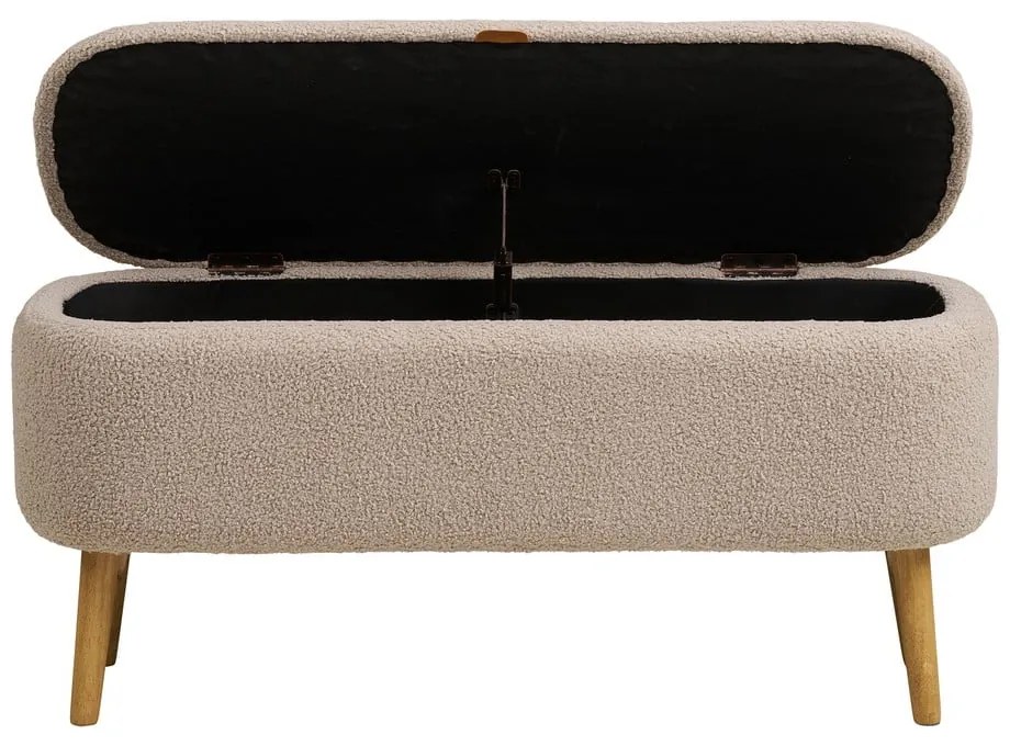 Бежова пейка от прежда с примки от букле Harlow – House Nordic