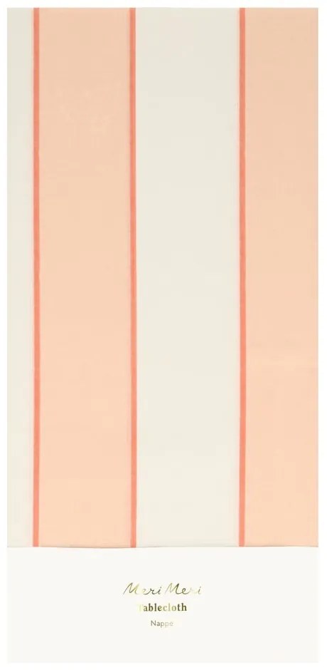 Покривка за маса 137x259 cm Peach Stripe – Meri Meri