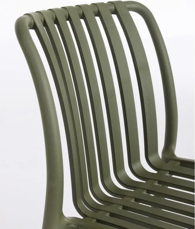 Зелен пластмасов градински стол Billie – Bizzotto