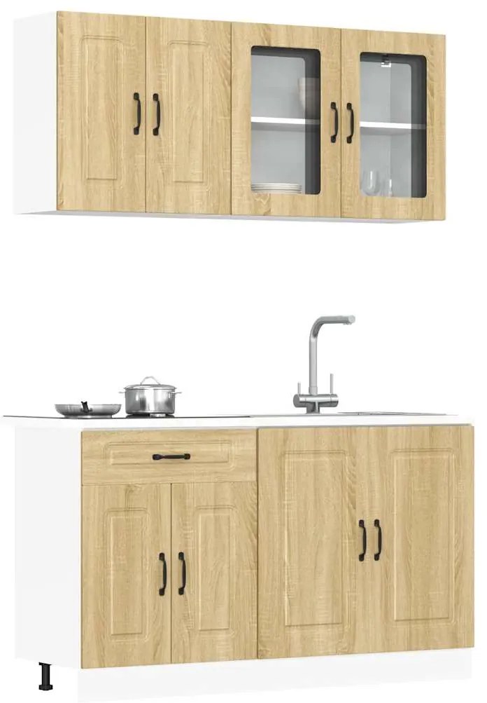 3314854 vidaXL Комплект кухненски шкафове от 4 части Kalmar, инженерно дърво