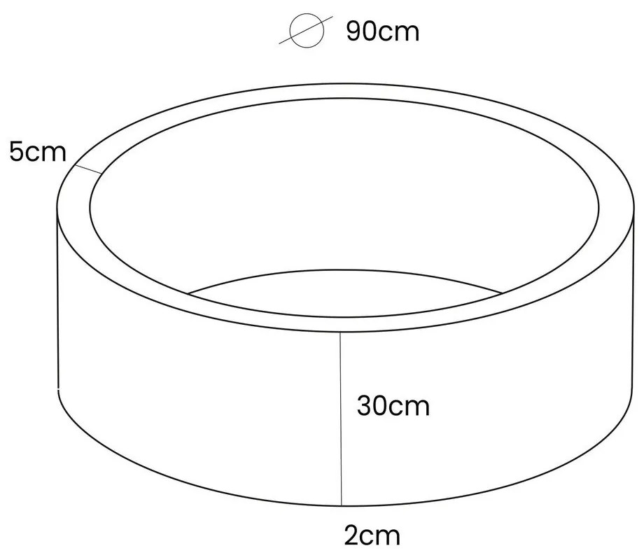 Бежов кадифен басейн с топки ø 90x30 cm Montessori – Meowbaby
