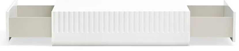 Бяла масичка за кафе с 2 чекмеджета Doric - Teulat