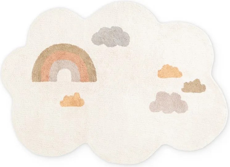 Кремав памучен детски килим подходящ за пране/ръчно изработен 140x200 cm Snuggle Willy – Hanse Home