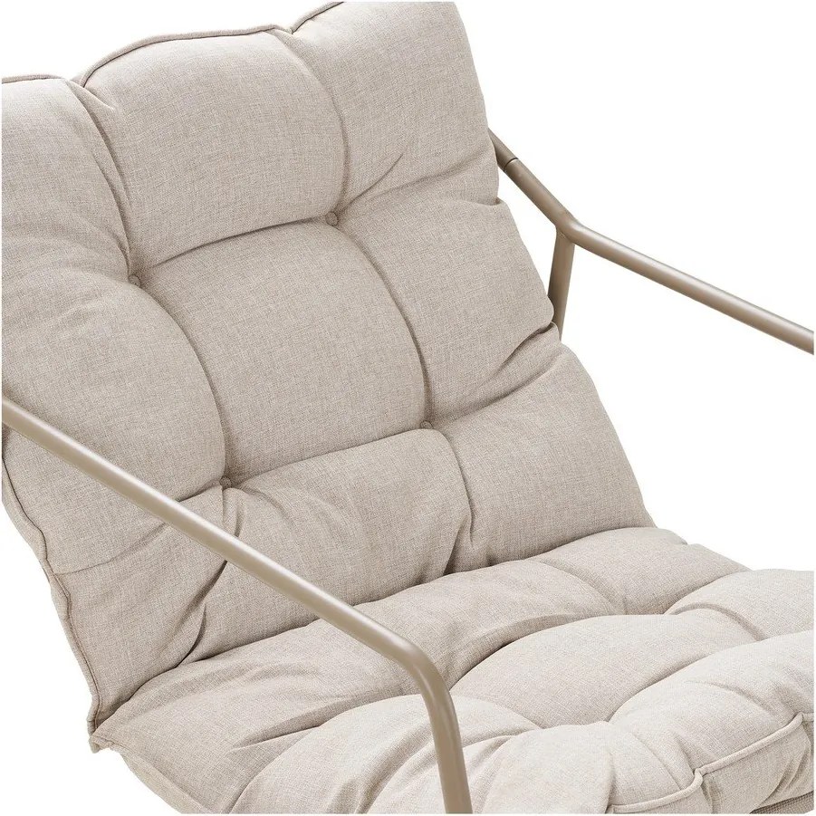 Бежов тапициран градински комплект за отдих за 4 души Nilo – House Nordic