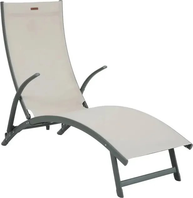 Сгъваем шезлонг Hesperide Samba, Алуминий - Антрацит/Графит