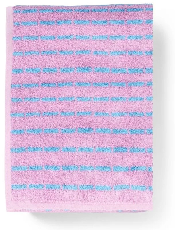 Синя/розова кърпа от тери със смес от бамбук 50x100 cm Nuance – JUNA