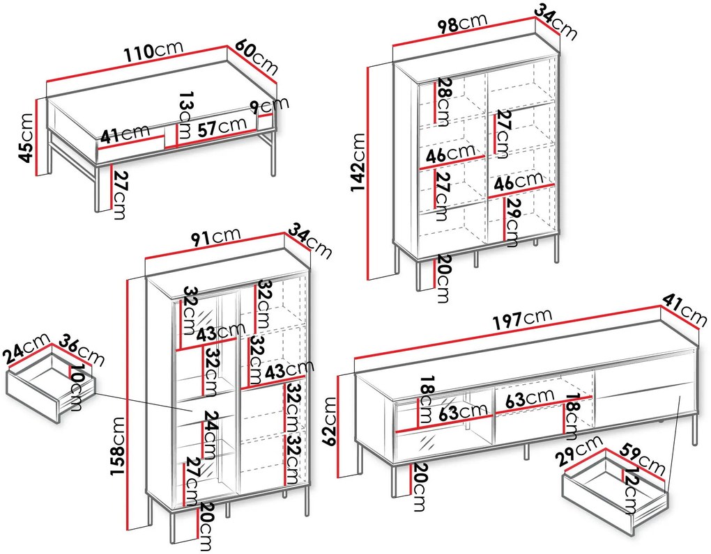 Състав за хол Висо