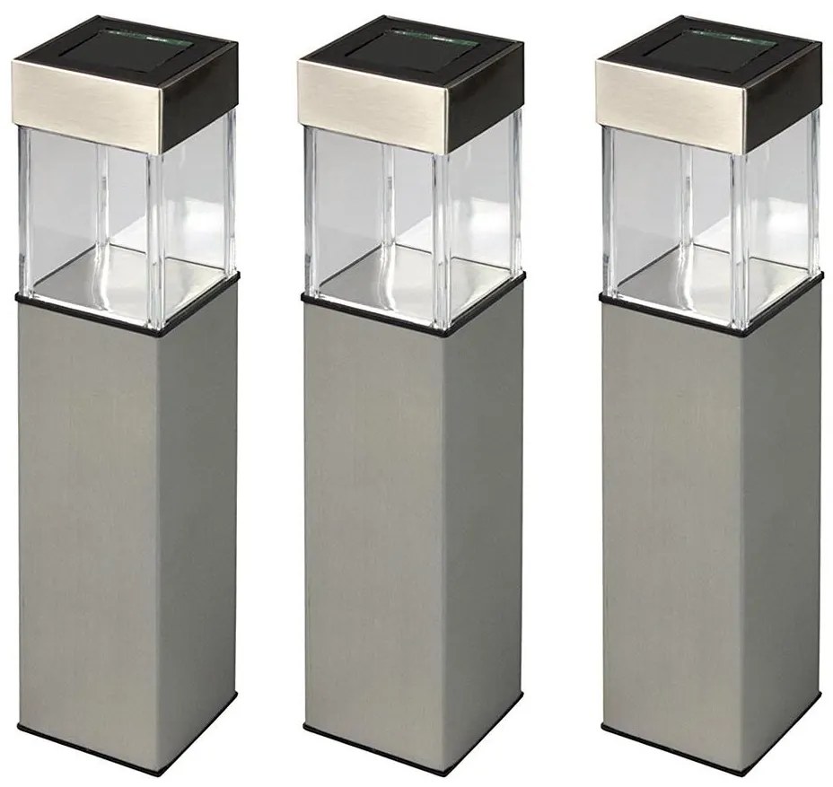 Grundig 90048 - Комплект 3x соларни LED лампи 5,5x28см, 1xAAA 600mAh